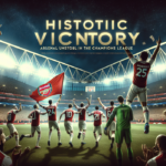 alt_text: Arsenal lolos ke 16 besar Liga Champions dengan performa gemilang.