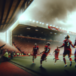 alt_text: Pemain Liverpool merayakan gol dramatis di menit akhir pertandingan.