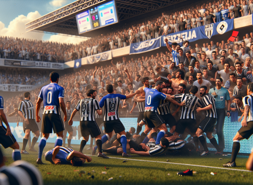 23 Kartu Merah di Laga Cruzeiro vs Atletico Mineiro