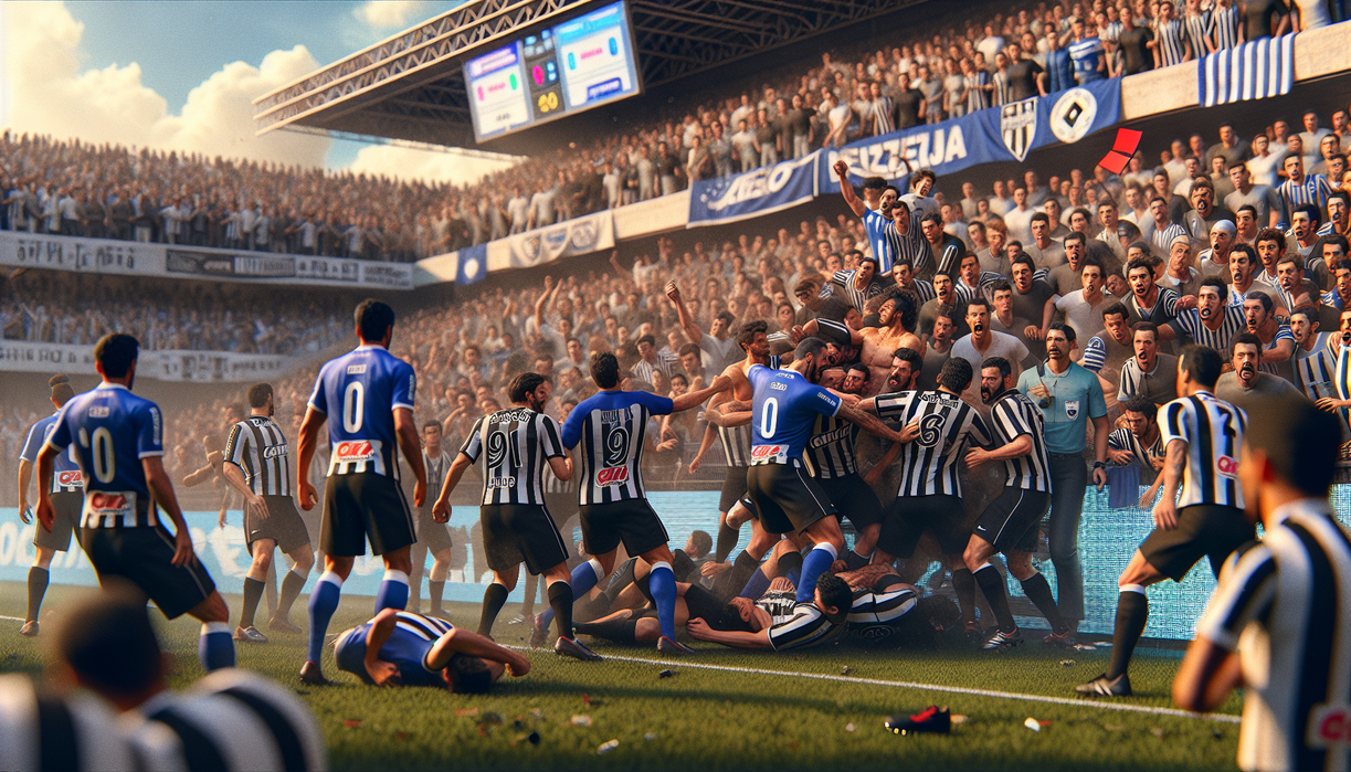 23 Kartu Merah di Laga Cruzeiro vs Atletico Mineiro