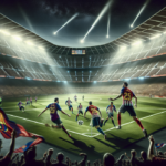 alt_text: "Aksi menegangkan Barcelona vs Atletico dengan sorotan momen ajaib dan ketegangan lapangan."