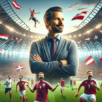 alt_text: Poster Austria dengan pemain bola, berlatar Piala Dunia 2026, siap mengejutkan di turnamen.