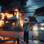 alt_text: Poster kampanye keselamatan rumah saat terjadi kebakaran di daerah dekat Gunung Tua.