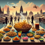 alt_text: Pemandangan ramai jajanan kaki lima di Cirebon, surga kuliner bagi para pencinta makanan.