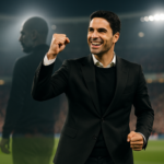 "alt_text": "Arteta memimpin Arsenal keluar dari bayang-bayang Guardiola menuju era baru."