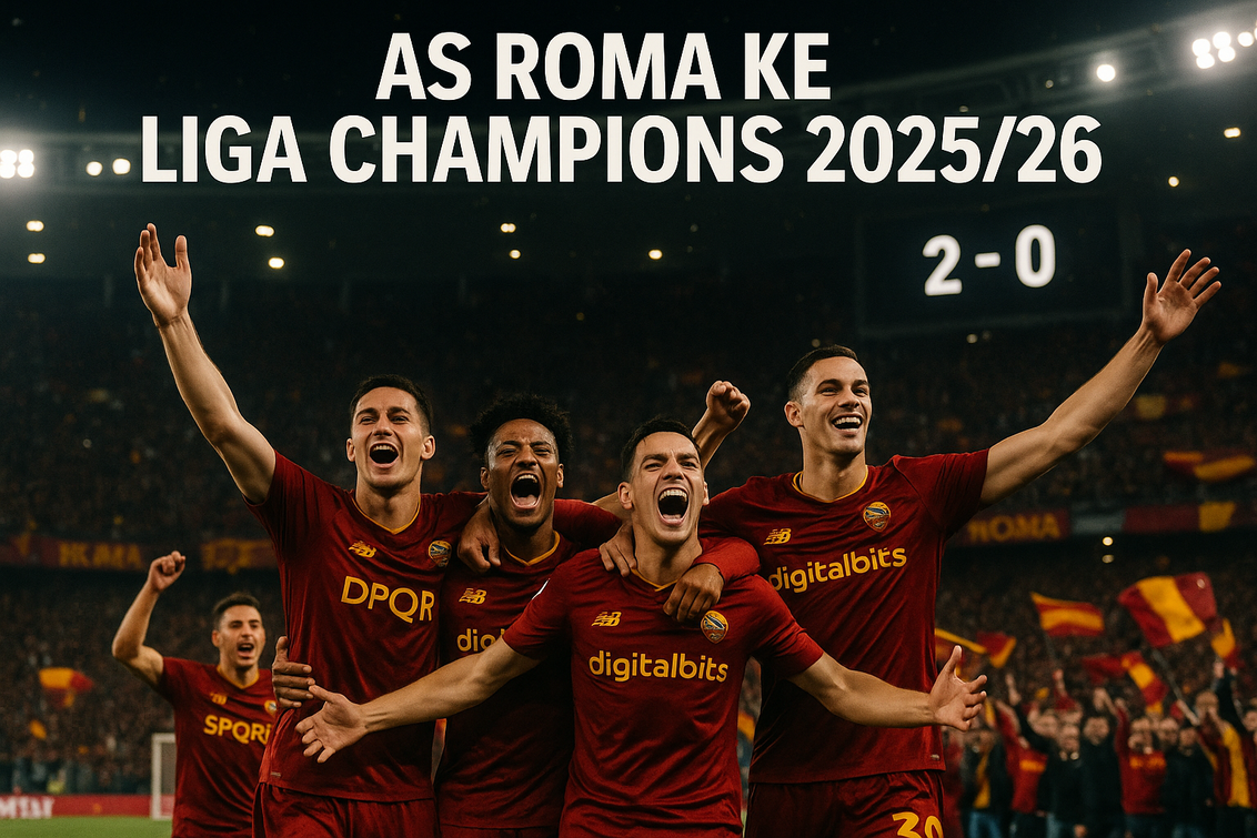 AS Roma Kunci Liga Champions, Babak Baru di Olimpico