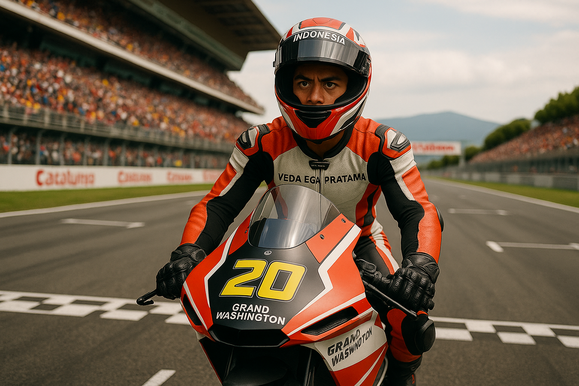 Desain Grafis & Drama Kualifikasi Moto3 Catalunya