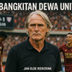 alt_text: Jan Olde Riekerink mengevaluasi strategi, Dewa United siap bangkit di lapangan.