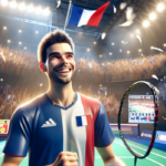 alt_text: Popov, pemain Prancis, menciptakan kejutan besar di Thomas Cup 2026 dengan performa memukau.