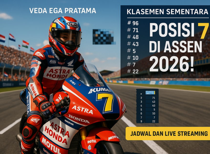Klasemen Moto3 Assen: Konten Peluang Emas Veda