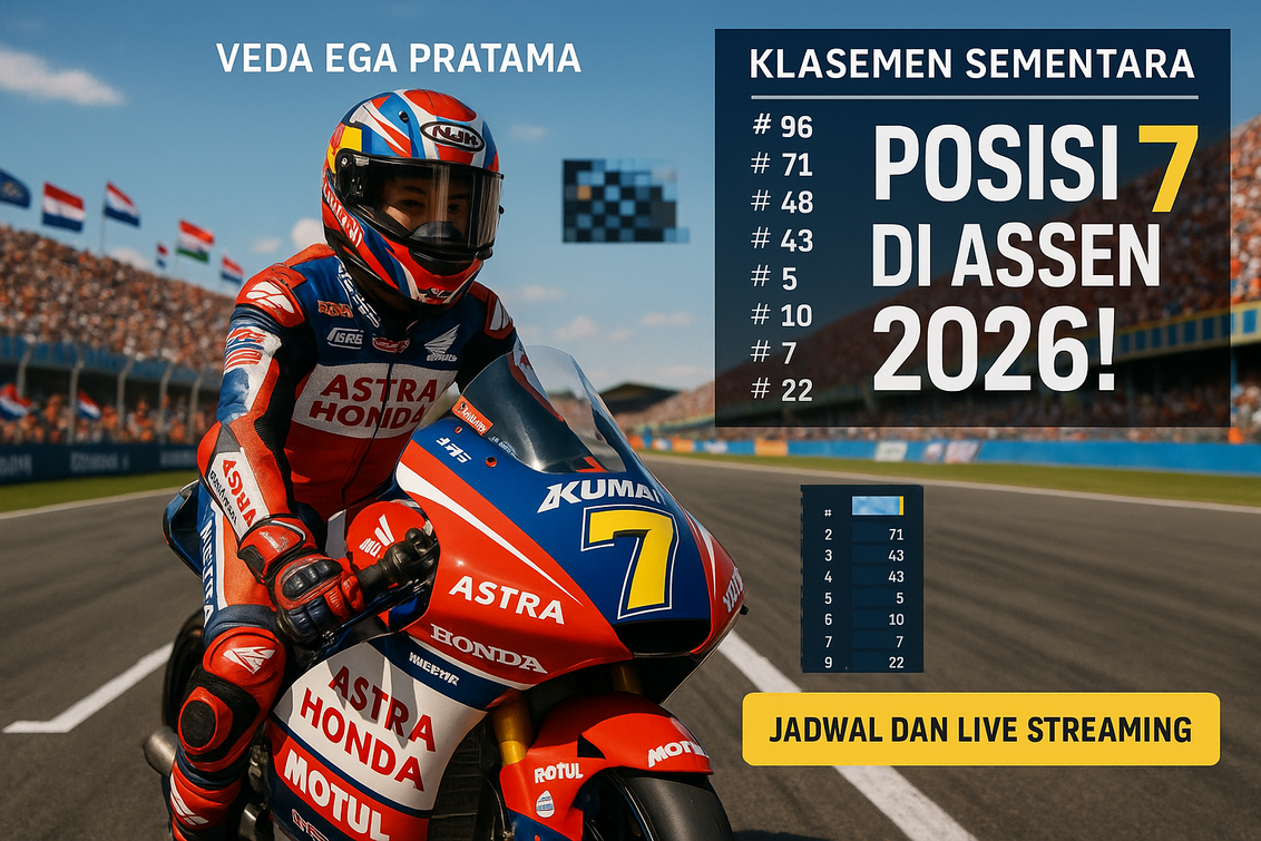 Klasemen Moto3 Assen: Konten Peluang Emas Veda