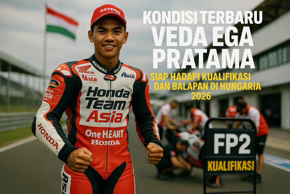 Kondisi Terkini Veda Ega Usai Crash FP2 Hungaria