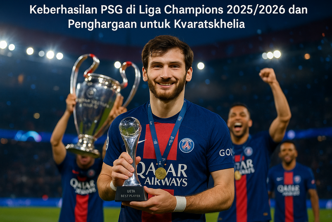 Kvaratskhelia, Mahkota Baru Liga Champions