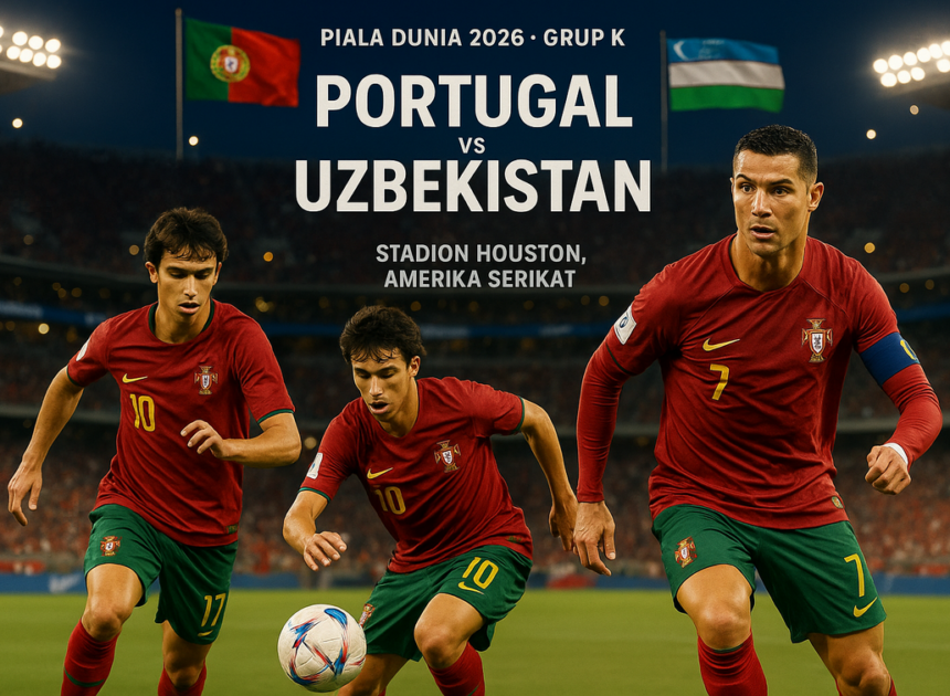 Susunan Pemain Portugal vs Uzbekistan: Ronaldo Tetap Starter