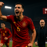 alt_text: Gol Merino dalam laga Spanyol vs Portugal, sorotan strategis dalam pemasaran.