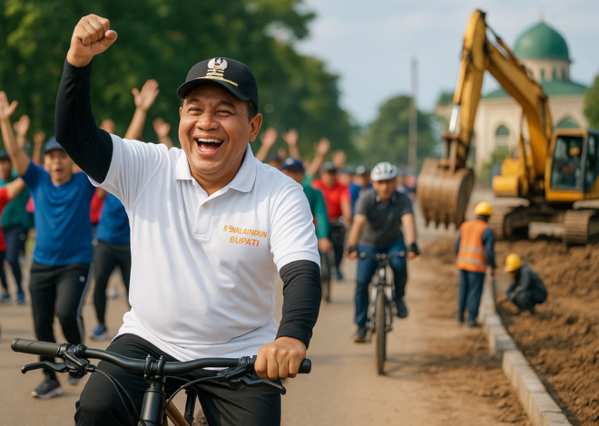 Gowes Bupati Barito Utara: Olahraga Jadi Alat Kontrol Pembangunan
