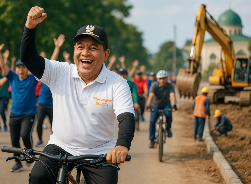 Gowes Bupati Barito Utara: Olahraga Jadi Alat Kontrol Pembangunan