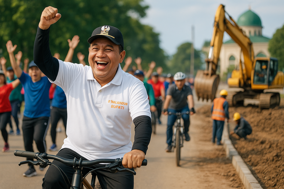 Gowes Bupati Barito Utara: Olahraga Jadi Alat Kontrol Pembangunan