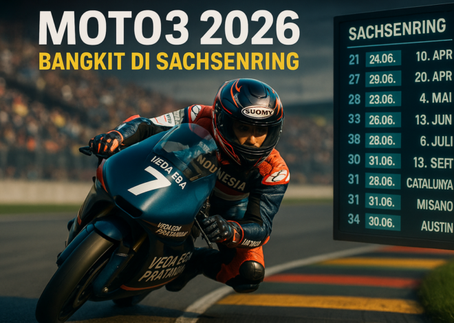 Jadwal Moto3 Jerman 2026 & Kans Veda Ega