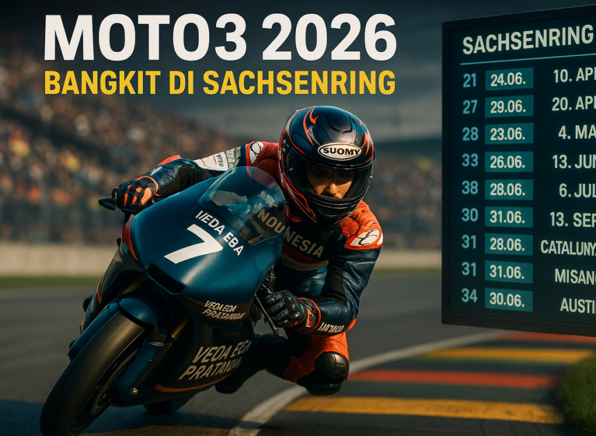 Jadwal Moto3 Jerman 2026 & Kans Veda Ega