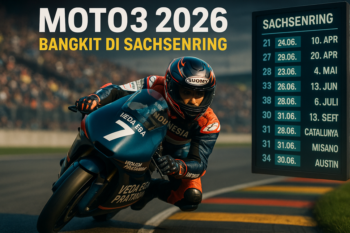 Jadwal Moto3 Jerman 2026 & Kans Veda Ega