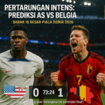 alt_text: Analisis taktik laga AS vs Belgia dengan data dan sistem manajemen konten.
