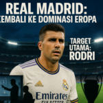 Rodri berpose dengan seragam Real Madrid; ambisi baru merebut kembali tahta Eropa.