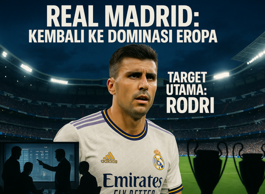 Real Madrid, Rodri, dan Obsesi Menguasai Eropa Lagi