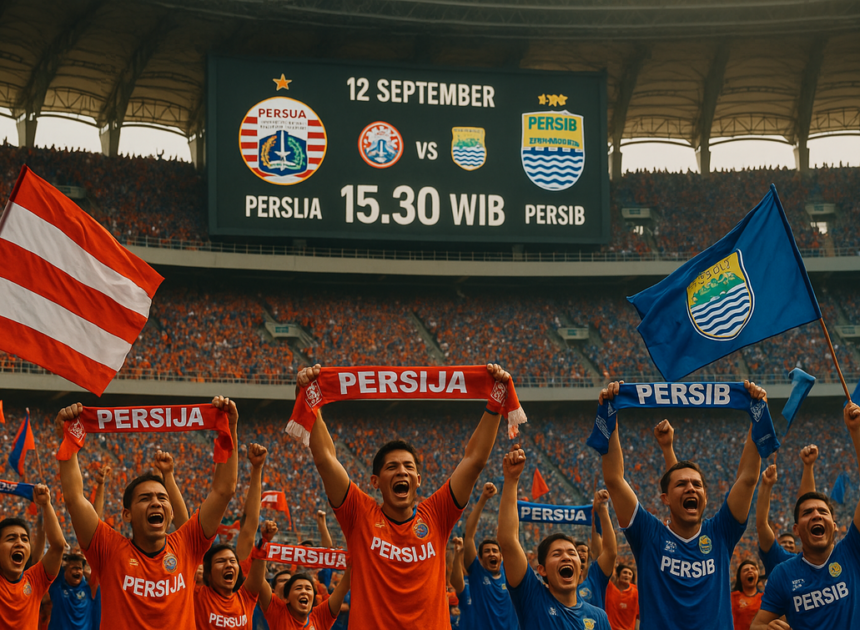 Duel Klasik Persija vs Persib di Stadion Gelora Bung Tomo