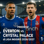 Prediksi skor Everton vs Crystal Palace di pekan krusial: pertandingan penentu nasib musim.