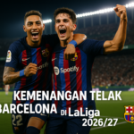Raphinha bersinar, Barcelona hancurkan Elche 5-0 dalam laga spektakuler.