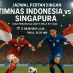 "Timnas Indonesia hadapi Singapura, ujian pertama Piala AFF 2026."