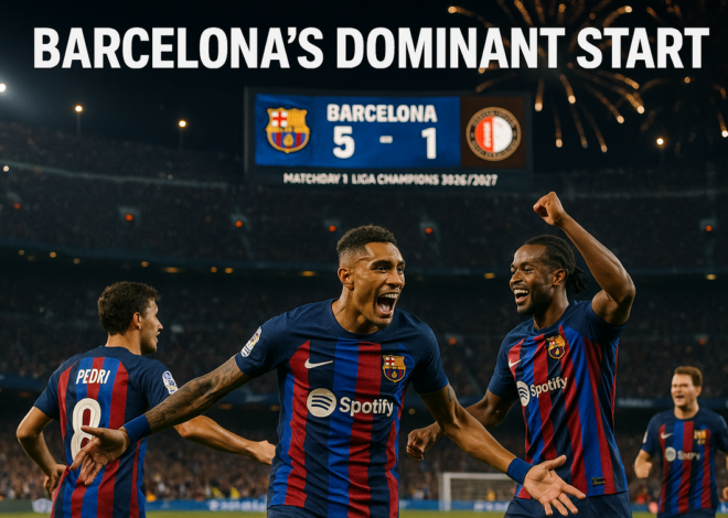 Barcelona Hancurkan Feyenoord: Malam Sport Milik Raphinha