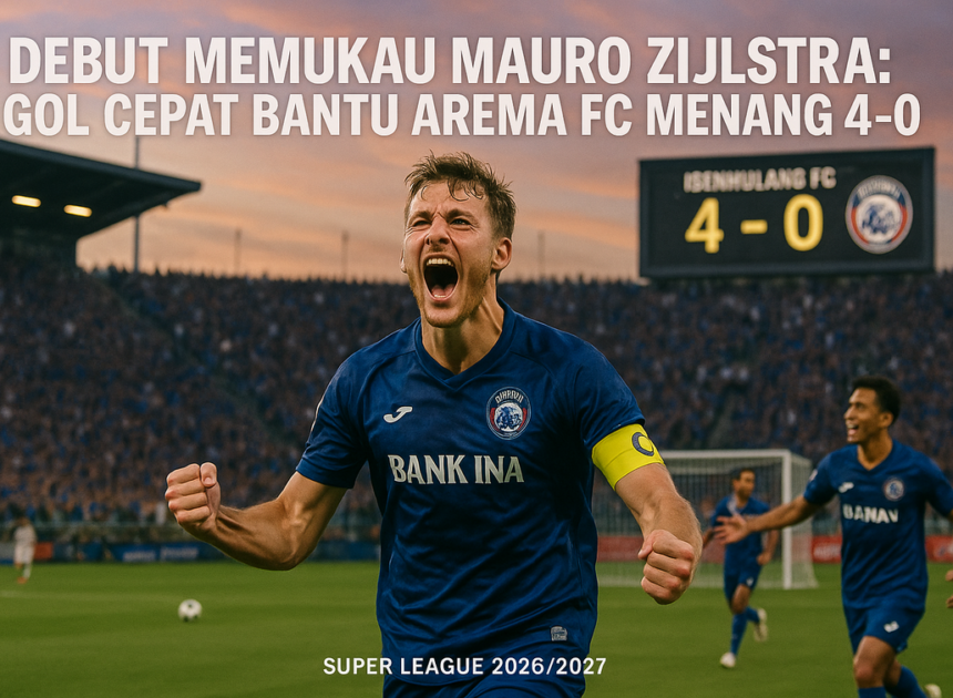 Debut Impresif Mauro Zijlstra, Angin Segar Arema FC